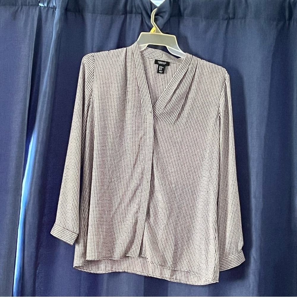 Women's Black and White Blouse